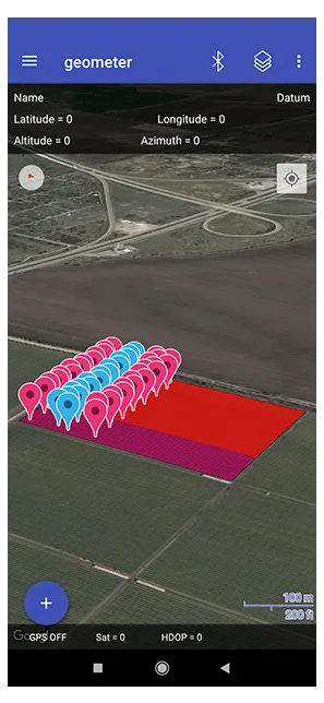 geometer SCOUT coordinate input