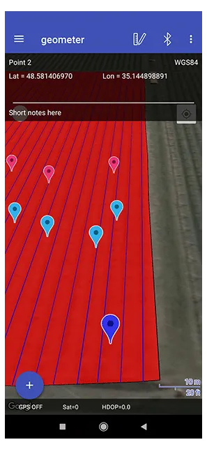 geometer SCOUT map type selection